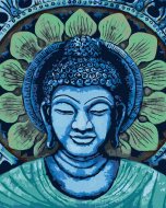Zuty Maľovanie podľa čísel Zelenomodrý Budha, 80x100cm napnuté plátno na rám - cena, srovnání
