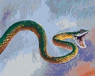Zuty Maľovanie podľa čísel Zelený had, 80x100cm bez rámu a bez napnutia plátna - cena, srovnání