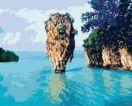 Zuty Malý lesný ostrovček na mori, 80x100cm bez rámu a bez napnutia plátna - cena, srovnání
