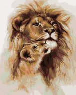 Zuty Milujúci lev, 80x100cm plátno napnuté na rám - cena, srovnání