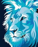Zuty Modrý lev, 80x100cm bez rámu a bez napnutia plátna - cena, srovnání