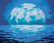 Zuty Modrý úsvit mesiaca, 80x100cm plátno napnuté na rám - cena, srovnání