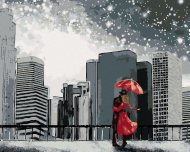 Zuty Muž so ženou v New Yorku, 80x100cm bez rámu a bez napnutia plátna - cena, srovnání