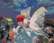 Zuty Ryba Červená čiapočka, 80x100cm plátno napnuté na rám - cena, srovnání