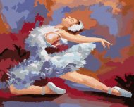 Zuty Baletka v pestrých farbách, 40x50cm vypnuté plátno na rám - cena, srovnání