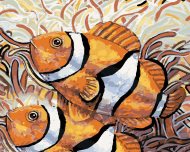 Zuty Dve ryby Nemo, 40x50cm plátno napnuté na rám - cena, srovnání