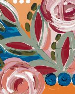 Zuty Farebné kvety 2 (Haley Bush), 40x50cm bez rámu a bez vypnutia plátna - cena, srovnání