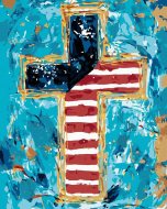 Zuty Farebný kríž (Haley Bush), 40x50cm bez rámu a bez vypnutia plátna - cena, srovnání