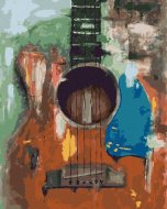 Zuty Gitara, 40x50cm bez rámu a bez napnutia plátna - cena, srovnání