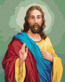 Zuty Ježiš Kristus, 40x50cm bez rámu a bez napnutia plátna