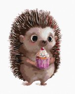 Zuty Ježko a cupcake, 40x50cm plátno napnuté na rám - cena, srovnání
