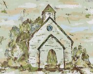 Zuty Kostol (Haley Bush), 40x50cm plátno napnuté na rám - cena, srovnání
