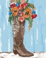 Zuty Kvety v topánke (Haley Bush), 40x50cm bez rámu a bez napnutia plátna - cena, srovnání