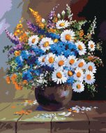 Zuty Maľovanie podľa čísel Zátišie váza a kvety, 40x50cm napnuté plátno na rám - cena, srovnání