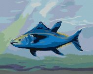 Zuty Ryby tuniak, 40x50cm plátno napnuté na rám 6050411 - cena, srovnání
