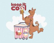 Zuty Scooby so zmrzlinou (Scooby Doo), 40x50cm plátno napnuté na rám - cena, srovnání