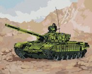 Zuty Tank vo vojne v horách, 40x50cm plátno napnuté na rám - cena, srovnání