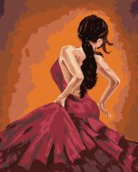 Zuty Tanečnice tancujúce flamenco, 80x100cm plátno napnuté na rám - cena, srovnání
