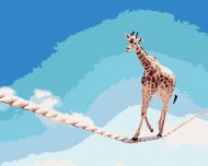 Zuty Žirafa na lane, 80x100cm plátno napnuté na rám - cena, srovnání