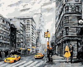 Zuty Žlté taxíky v New Yorku, 80x100cm plátno napnuté na rám