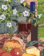 Zuty Maľovanie Podľa Čísel Zátišie Pohár Vína A Jedlo (Mardell Schuster), 80x100cm - cena, srovnání