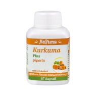 MedPharma Kurkuma plus piperín 67tbl - cena, srovnání