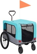 Shumee Vozík pre psa za bicykel a na behanie 2 v 1 modro-sivý - cena, srovnání