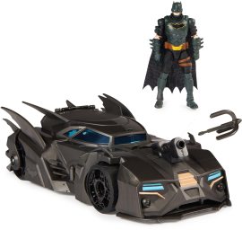 Spinmaster Batman Batmobile s figúrkou 10 cm