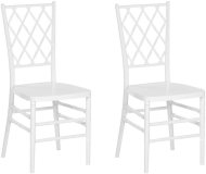 Beliani Sada 2 jedálenských stoličiek, biela CLARION, 250965 - cena, srovnání