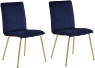 Beliani Sada 2 stoličky modrá RUBIO, 167032 - cena, srovnání