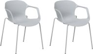 Beliani Dve sivé jedálenské stoličky ELBERT, 70957 - cena, srovnání