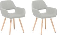 Beliani Sada, 2 stoličky do jedálne sivej farby CHICAGO, 96378 - cena, srovnání
