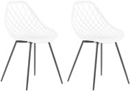 Beliani Sada 2 jedálenských stoličiek biela CANTON, 208618 - cena, srovnání