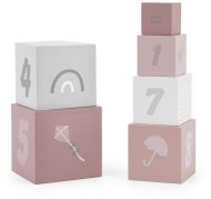 Label-Label Stohovateľné kocky - Čísla ružové - cena, srovnání