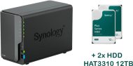 Synology DS224+2xHAT3310-12T - cena, srovnání