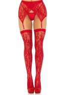 Leg Avenue Lace Thigh Highs & Garterbelt 1608 - cena, srovnání