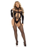 Leg Avenue Bodystocking with Cutout Teddy - cena, srovnání