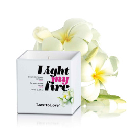 Love To Love Light My Fire Sensual Massage Candle Monoi 80ml