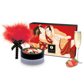 Shunga Edible Massage Powder Kit Strawberry