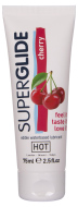 HOT Superglide Edible Waterbased Lubricant Cherry 75ml - cena, srovnání