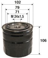 Valeo Olejový filter 586025 - cena, srovnání