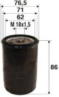 Valeo Olejový filter 586058 - cena, srovnání