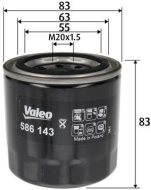 Valeo Olejový filter 586143 - cena, srovnání