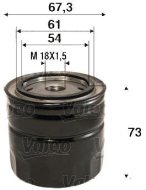 Valeo Olejový filter 586123 - cena, srovnání