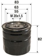 Valeo Olejový filter 586062 - cena, srovnání