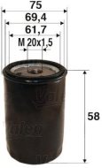 Valeo Olejový filter 586050 - cena, srovnání