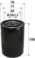 Valeo Olejový filter 586012 - cena, srovnání