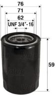 Valeo Olejový filter 586065 - cena, srovnání