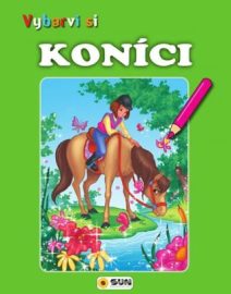 Vybarvi si - Koníci - zelená