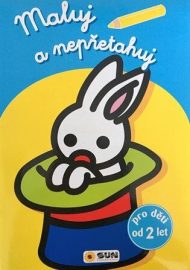 Maluj a nepřetahuj - sv.modrá, králik v klobouku